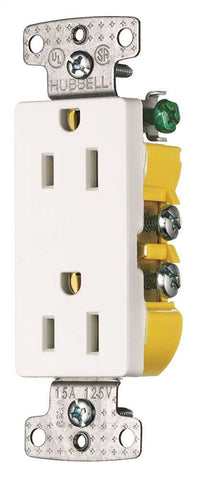 Decorator Receptacle 15 Amps White