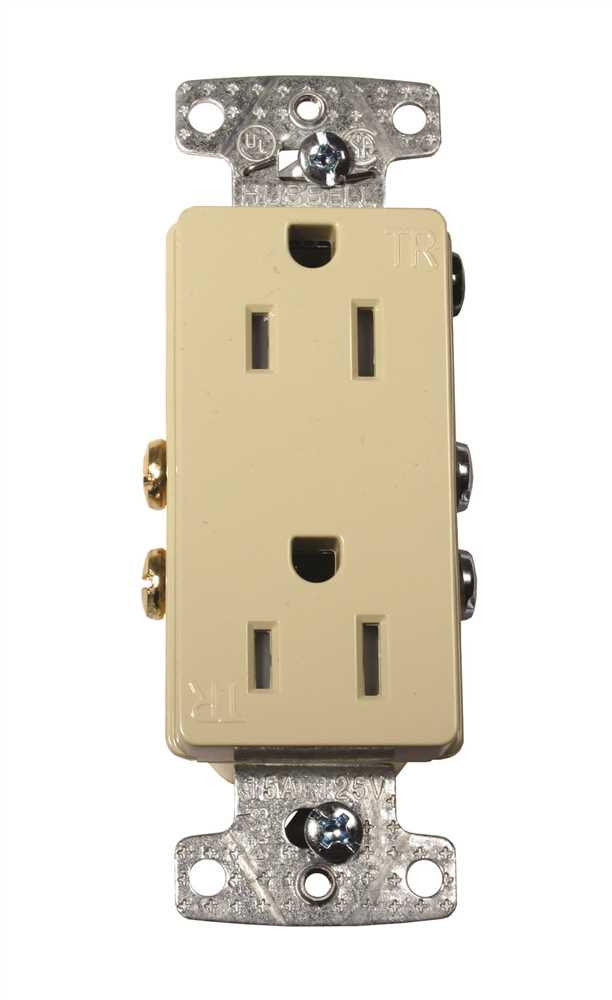 Decorator Receptacle  15a Ivory