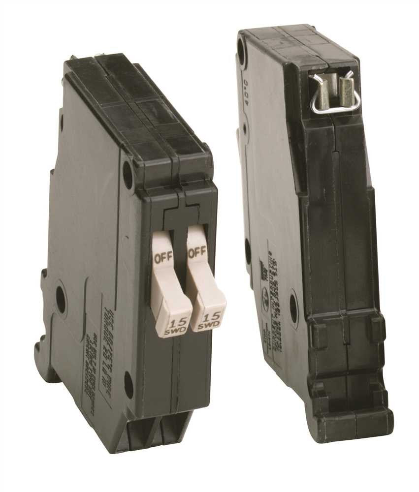 Eaton&reg; Ch Series Single-pole Twin Breaker, 3-4 In., 120 Vac, 15 Amps