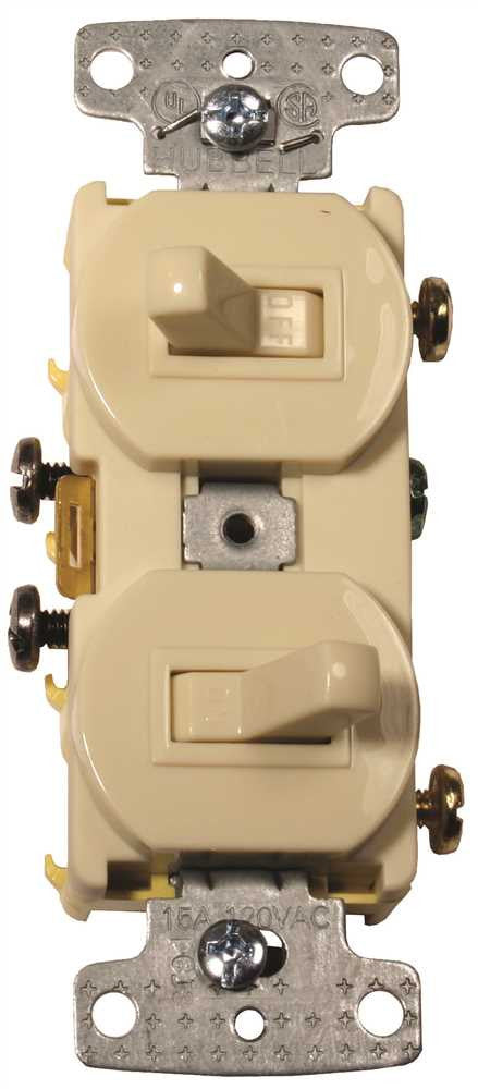 3 Way And Regular Toggle Switch Combo 15 Amp White