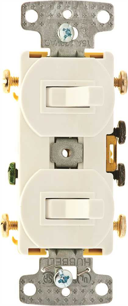 Switch Combo 2 To 3 Way Toggles 15 Amp White