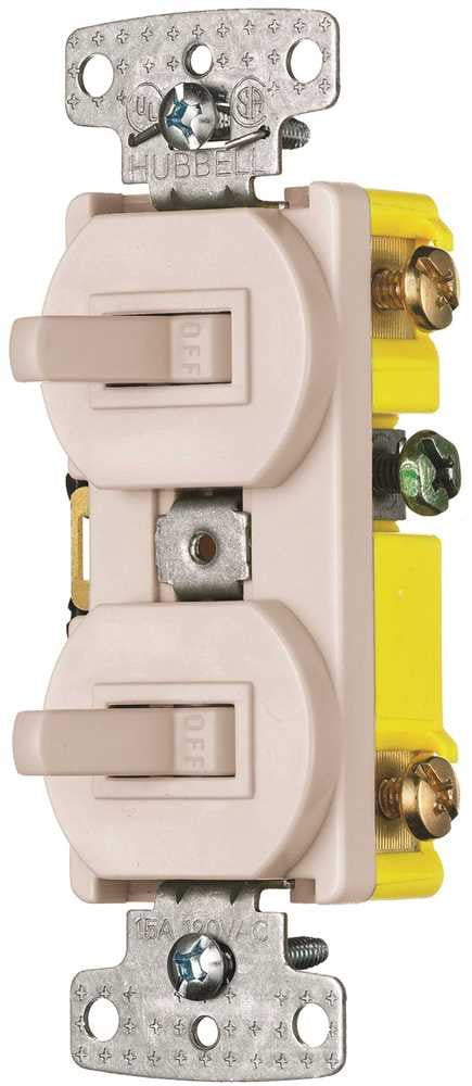 Switch Combo 2-3 Way Toggles 15a Almond