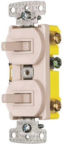 Switch Combo 2-3 Way Toggles 15a Almond