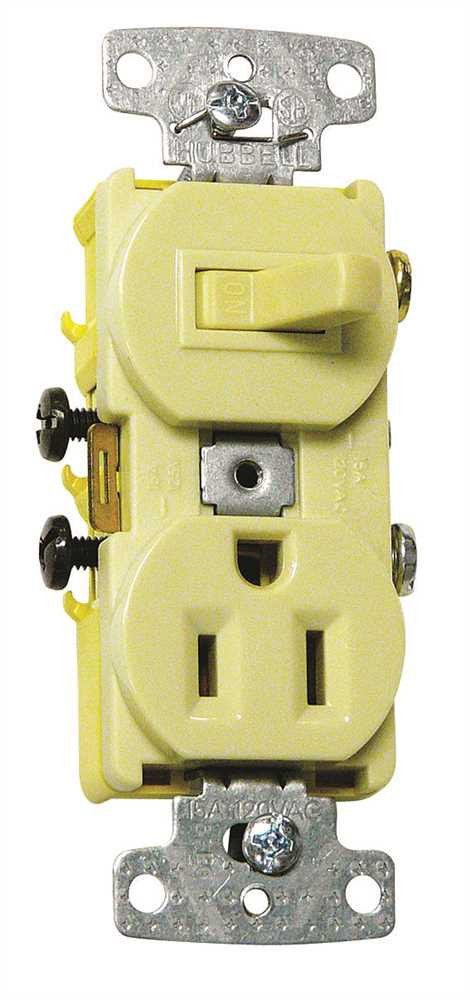 3 Way And 2 Pole Combo Switch Receptacle 15 Amp White