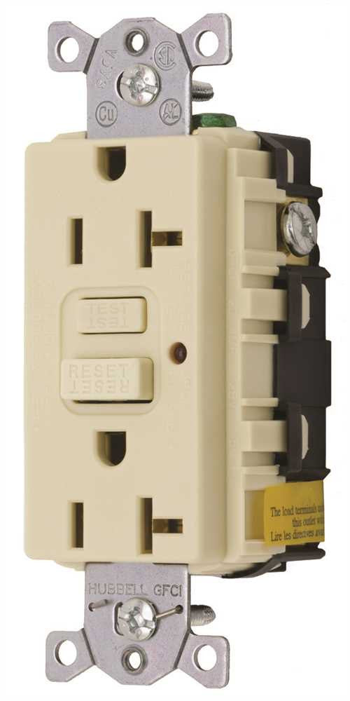 Gfci Duplex Receptacle 20 Amp Light Almond