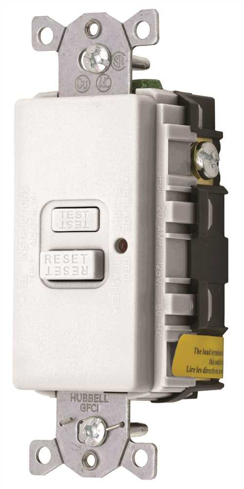 Gfci Faceless Led Receptacle 20 Amp 125 Volt White