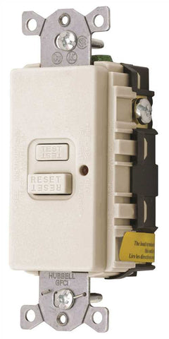 Gfci Faceless Led Receptacle 20 Amp 125 Volt Almond