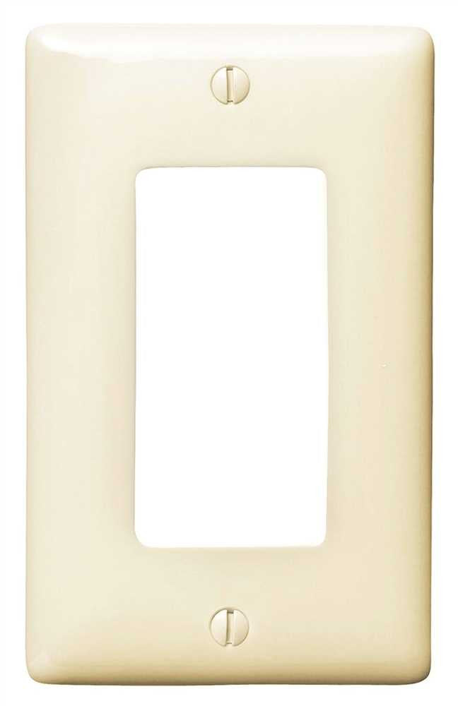 Decorator 1 Gang Wall Plate Almond