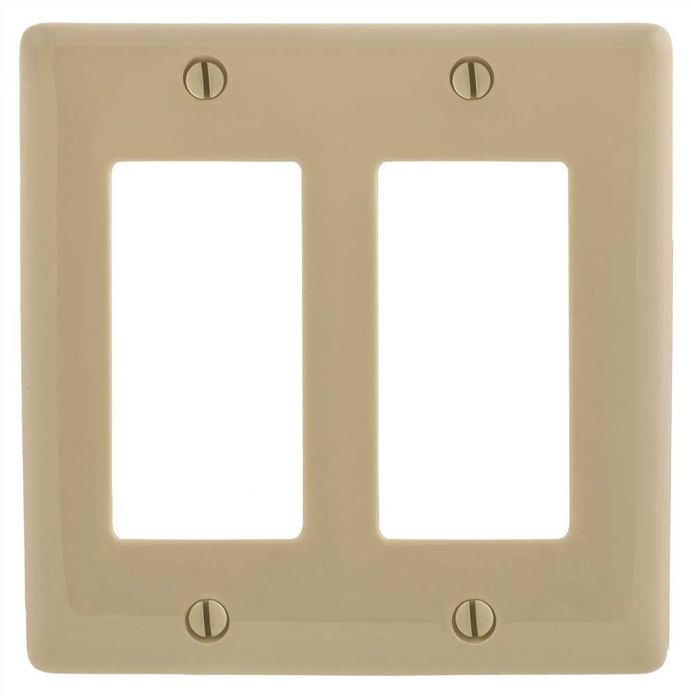 Decorator 2 Gang Wall Plate Ivory