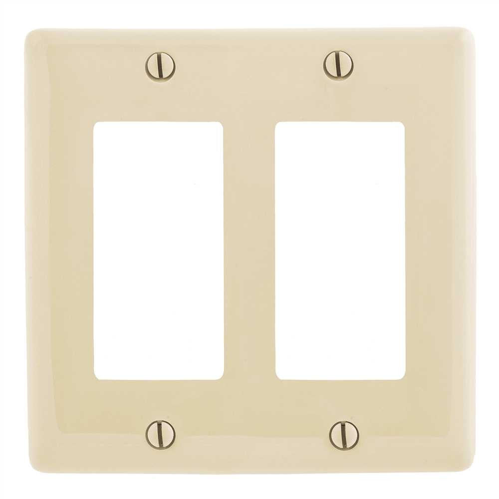 Decorator 2 Gang Wall Plate Almond