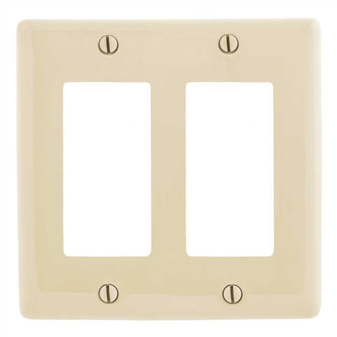 Decorator 2 Gang Wall Plate Almond