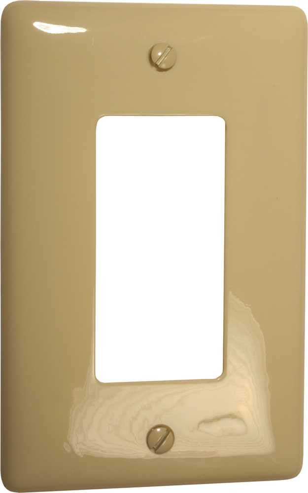 Decorator Wallplate Midi 1 Gang White