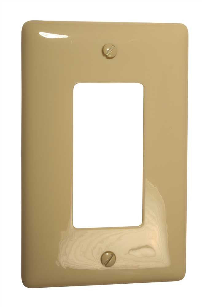 Decorator Wallplate Midi 1 Gang Ivory