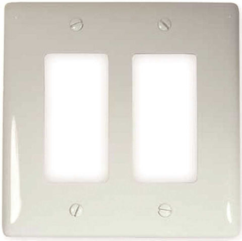 Decorator Wallplate Midi 2 Gang White