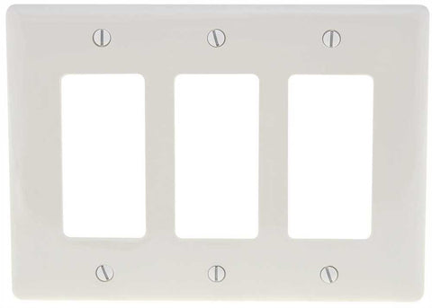 Decorator Wallplate Midi 3-gang White