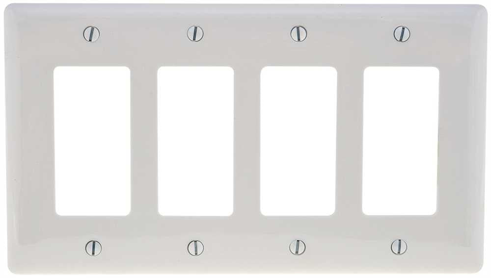 Decorator Wallplate Midi 4 Gang White