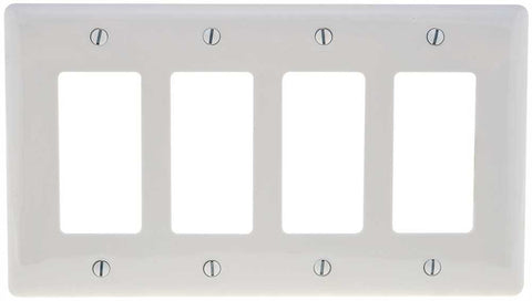 Decorator Wallplate Midi 4 Gang White