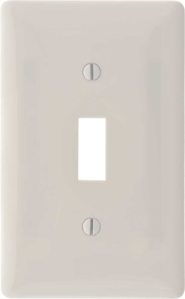 Wallplate Toggle 1 Gang White