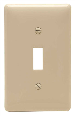 Wallplate Toggle 1 Gang Almond