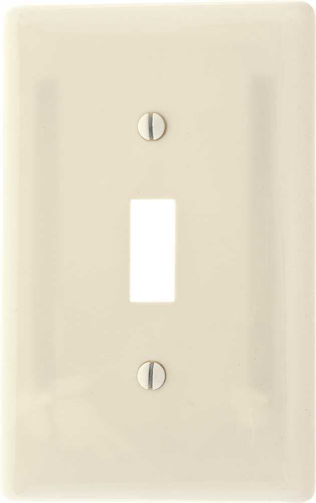 Wallplate Midi Toggle 1 Gang White