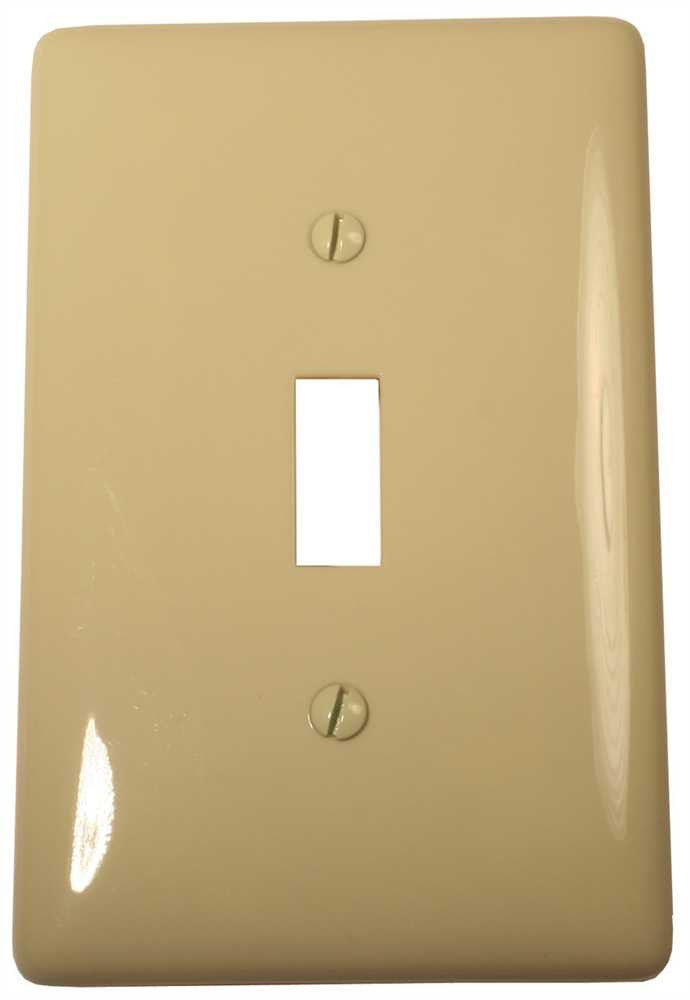 Wallplate Midi Toggle 1 Gang Ivory