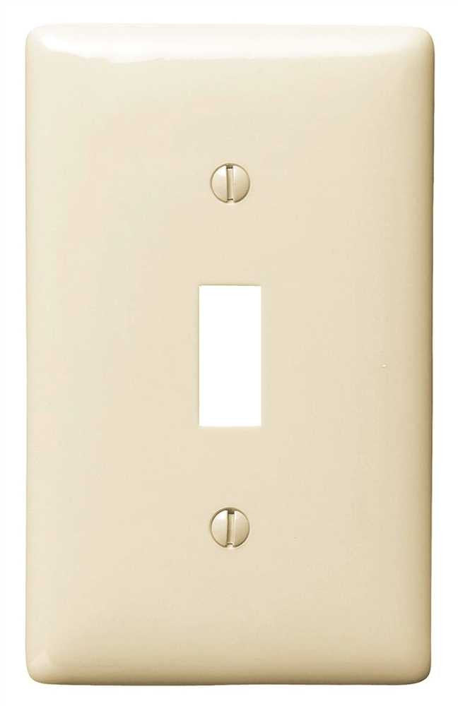 Wallplate Midi Toggle 1 Gang Almond