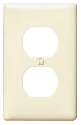 Wallplate 1 Gang Duplex Almond