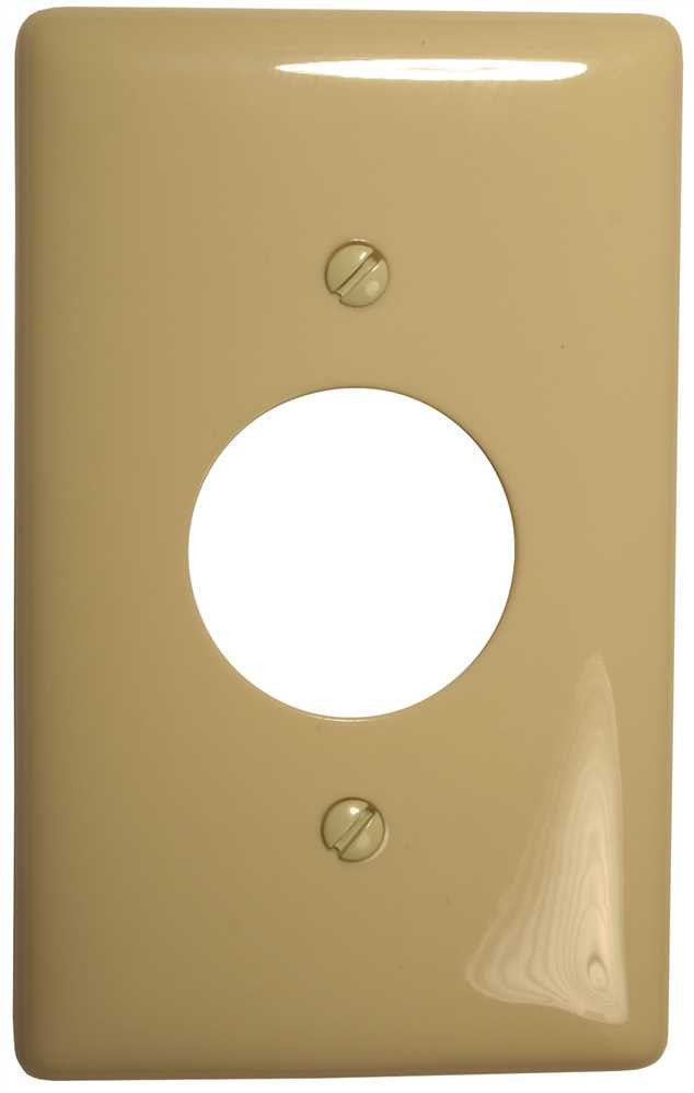 Wallplate 1 Gang Receptacle Ivory