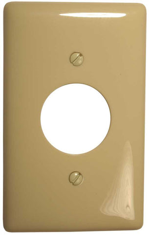 Wallplate 1 Gang Receptacle Ivory