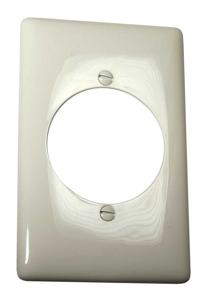 Wallplate Midi 1 Gang Receptacle White