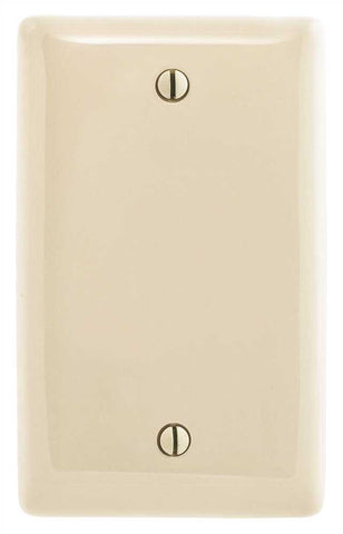 Wallplate 1-gang Blank Almond