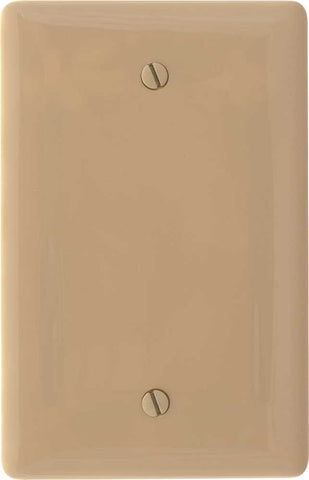 Wallplate Midi 1 Gang Blank Ivory