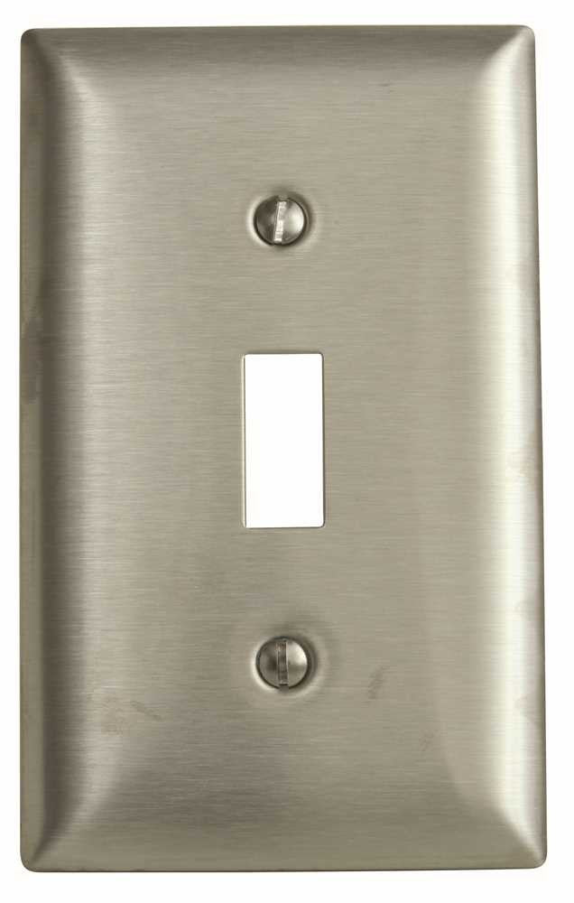 Wallplate 1 Gang Switch Stainless Steel