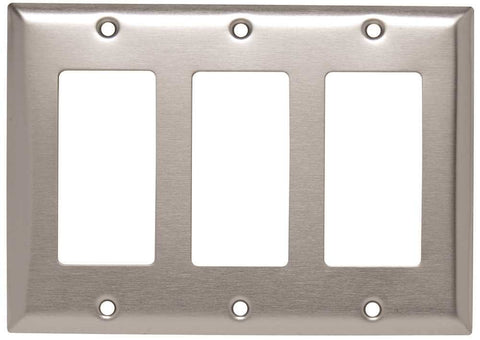 Wallplate 3 Gang Gfci Stainless Steel