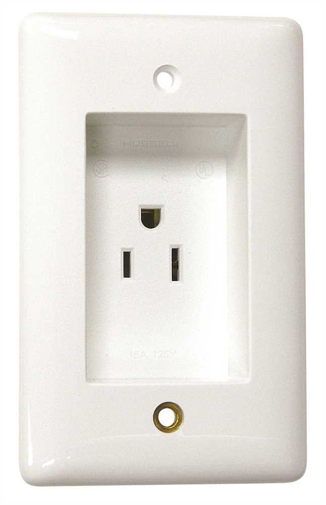 Clock Tv Receptacle Tamper Proof 15 Amps White