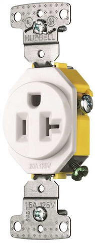 Receptacle 20a Self Ground Tamper Proof Weather Proof Ivory