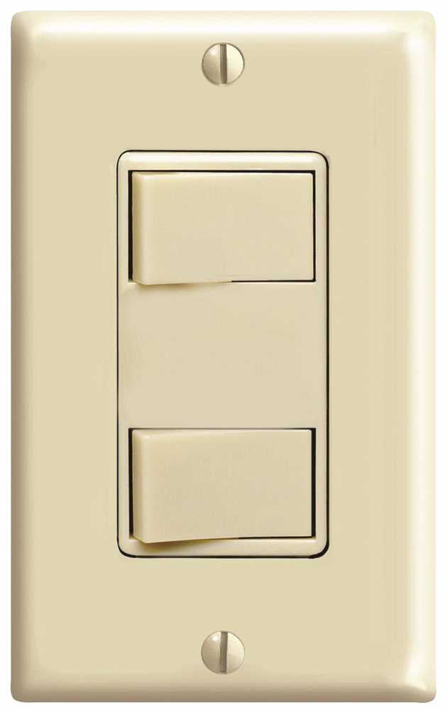 Decora Commercial Grade Combo Dual Rocker Switch Ivory