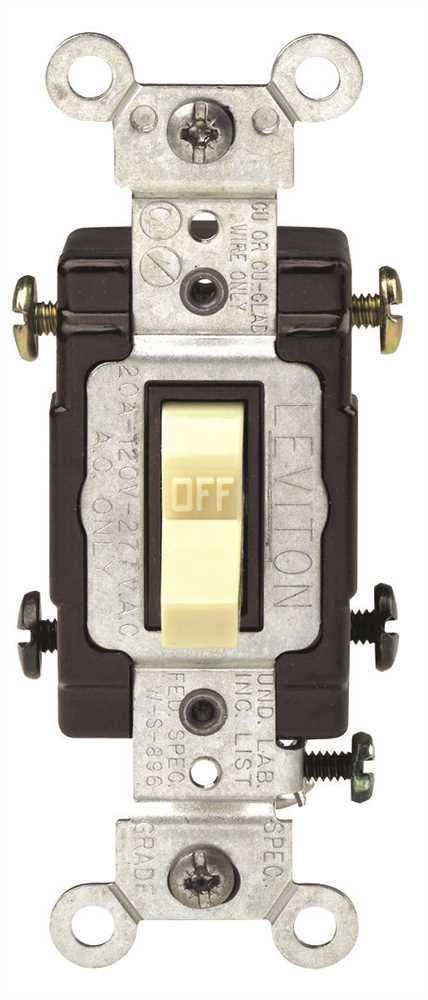 Toggle Switch Double Pole 20 Amp Ivory