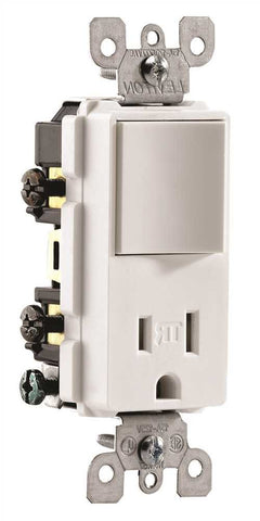 Decora Combo Switch And Receptacle 15 Amps White