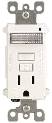 Gfci Wall Outlet With Led Nightlight White