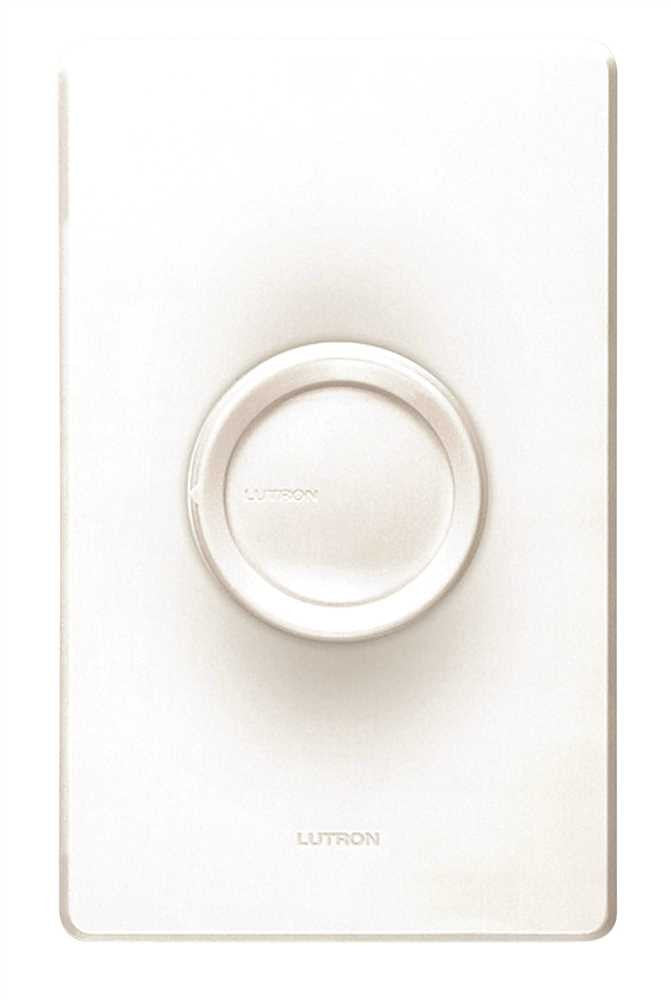 Lutron Rotary 1p Rotate On-off Dimmer 600w White