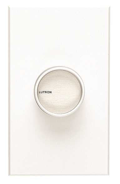 Lutron Centurion 1p Small Rotary Dimmer 600w White