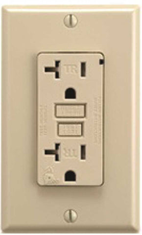 Gfci Receptacle Tamper Resistant 20 Amp Ivory