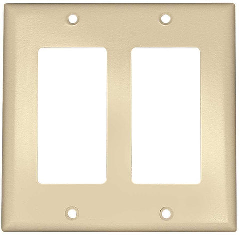 Decora Switch 2 Gang Plate White