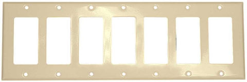 Decora Switch 7-gang Plate White