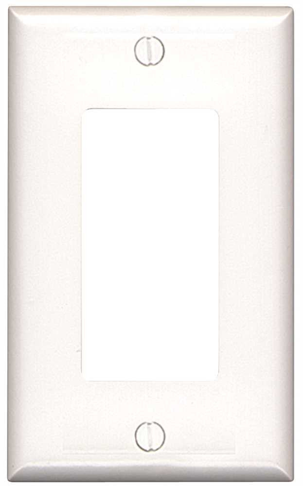 Decorator 1 Gang Wall Plate Midsize White