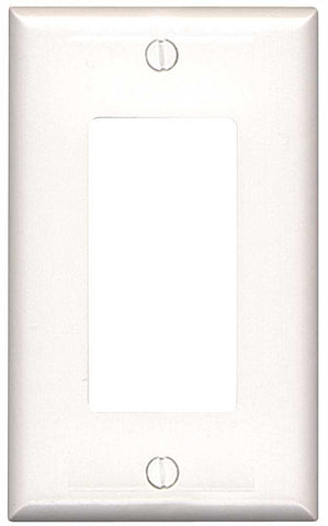 Decorator 1 Gang Wall Plate Midsize White