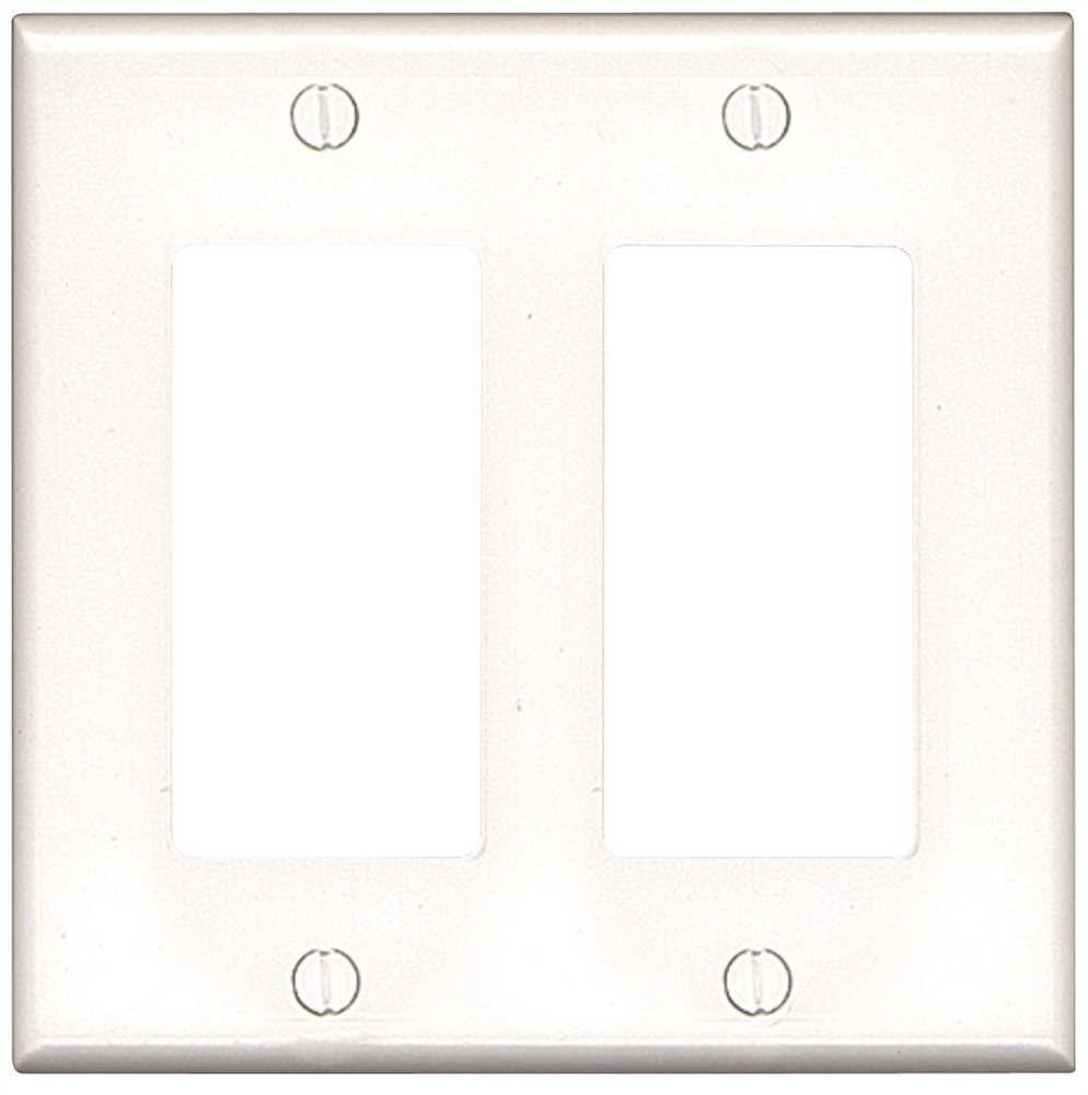 Decorator 2 Gang Wall Plate Midi White