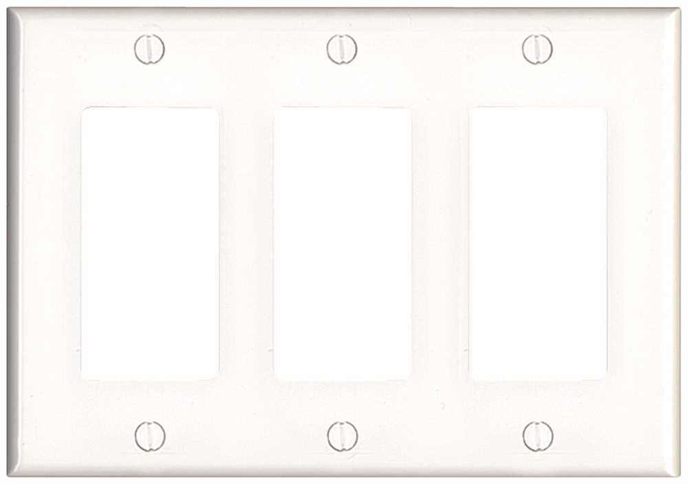 Decorator 3 Gang Wallplate Midsize White