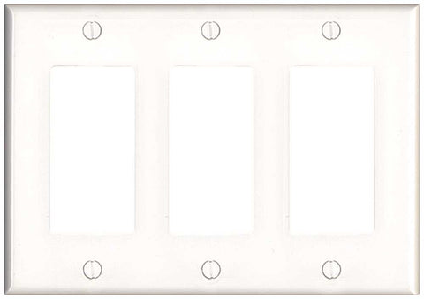 Decorator 3 Gang Wallplate Midsize White